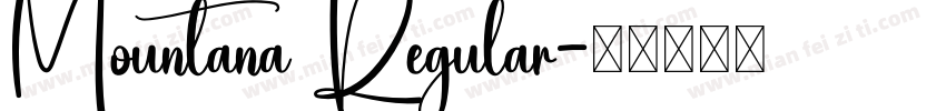 Mountana Regular字体转换